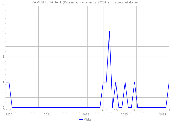 RAMESH SHAHANI (Panama) Page visits 2024 