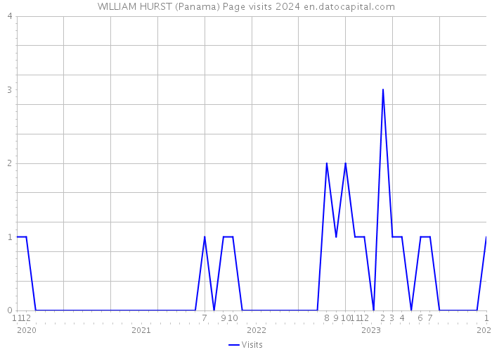 WILLIAM HURST (Panama) Page visits 2024 