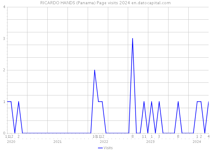RICARDO HANDS (Panama) Page visits 2024 