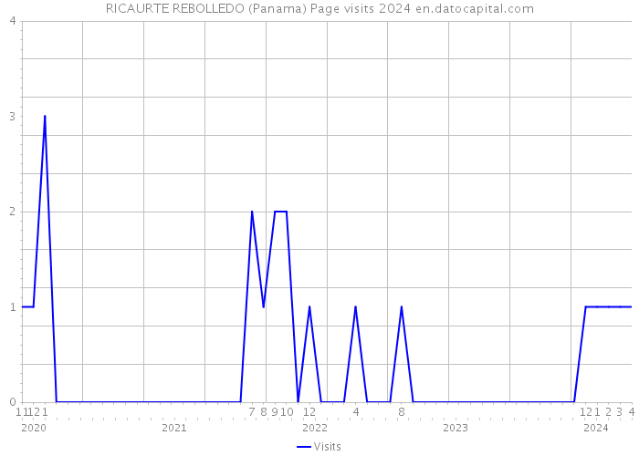 RICAURTE REBOLLEDO (Panama) Page visits 2024 