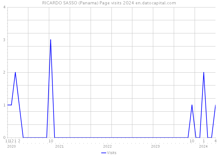 RICARDO SASSO (Panama) Page visits 2024 
