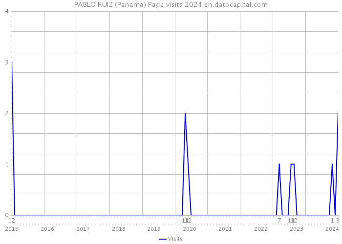 PABLO RUIZ (Panama) Page visits 2024 