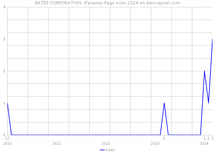 BATES CORPORATION. (Panama) Page visits 2024 