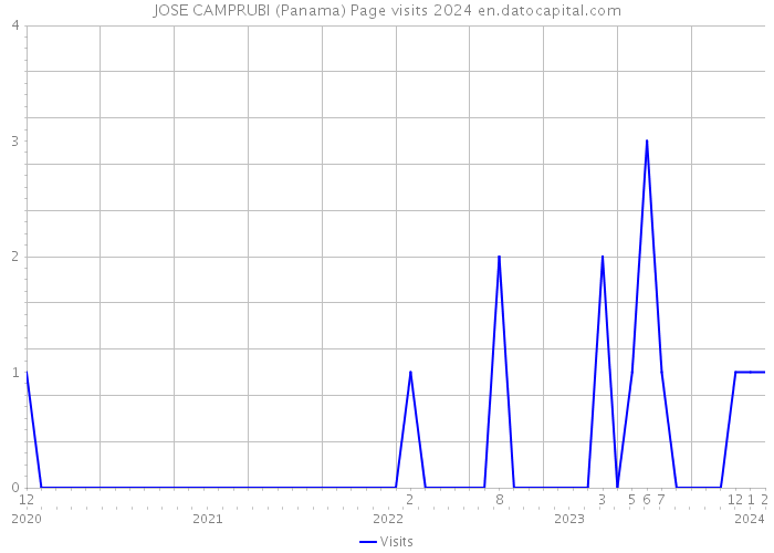JOSE CAMPRUBI (Panama) Page visits 2024 