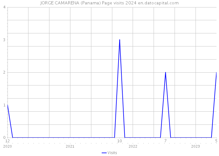 JORGE CAMARENA (Panama) Page visits 2024 