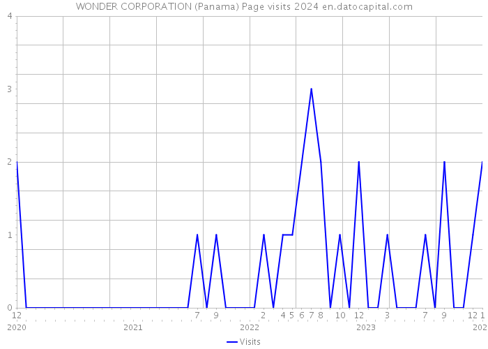 WONDER CORPORATION (Panama) Page visits 2024 