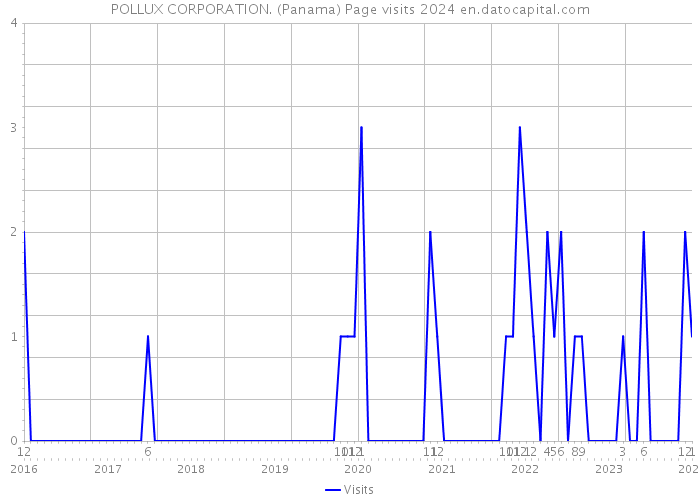 POLLUX CORPORATION. (Panama) Page visits 2024 