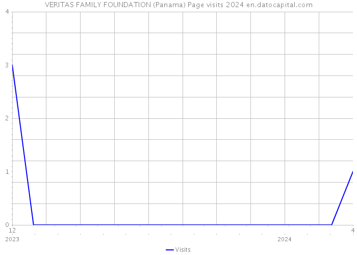 VERITAS FAMILY FOUNDATION (Panama) Page visits 2024 