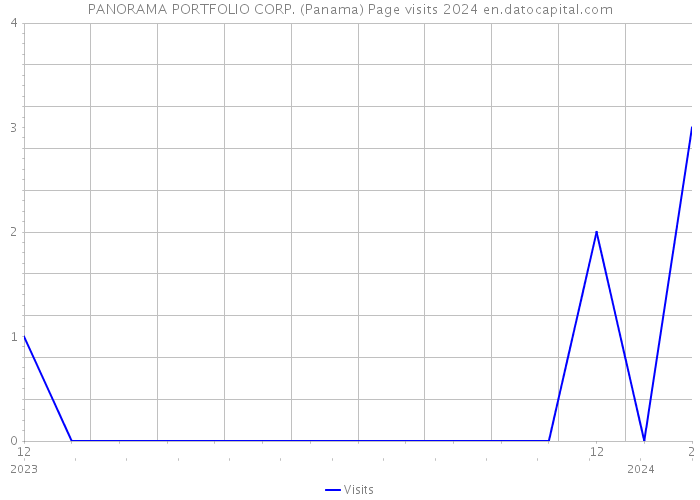 PANORAMA PORTFOLIO CORP. (Panama) Page visits 2024 