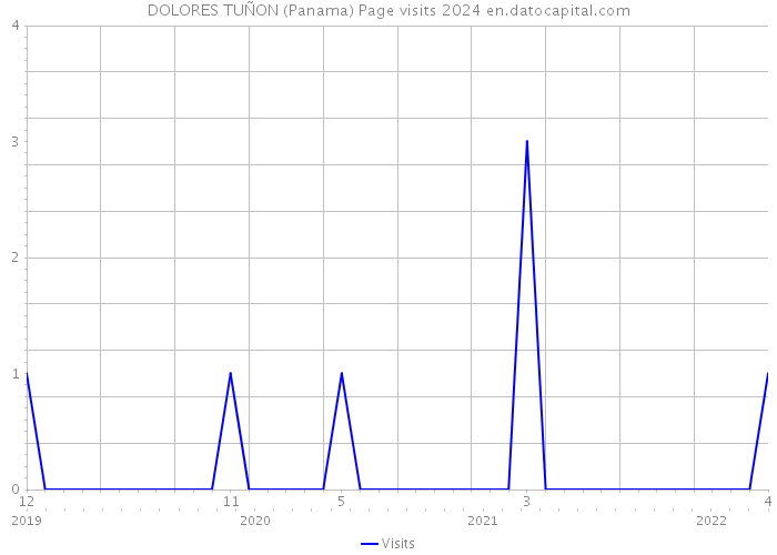 DOLORES TUÑON (Panama) Page visits 2024 