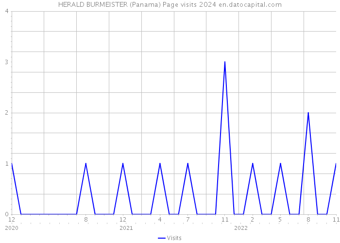 HERALD BURMEISTER (Panama) Page visits 2024 