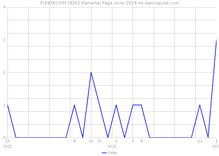 FUNDACION ODAS (Panama) Page visits 2024 