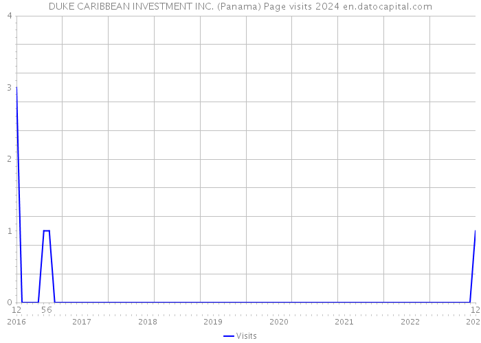 DUKE CARIBBEAN INVESTMENT INC. (Panama) Page visits 2024 