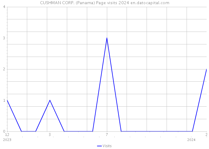 CUSHMAN CORP. (Panama) Page visits 2024 