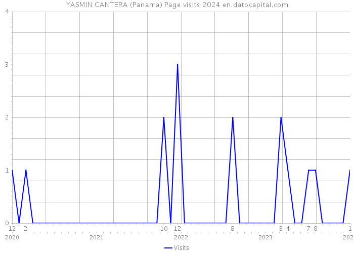 YASMIN CANTERA (Panama) Page visits 2024 