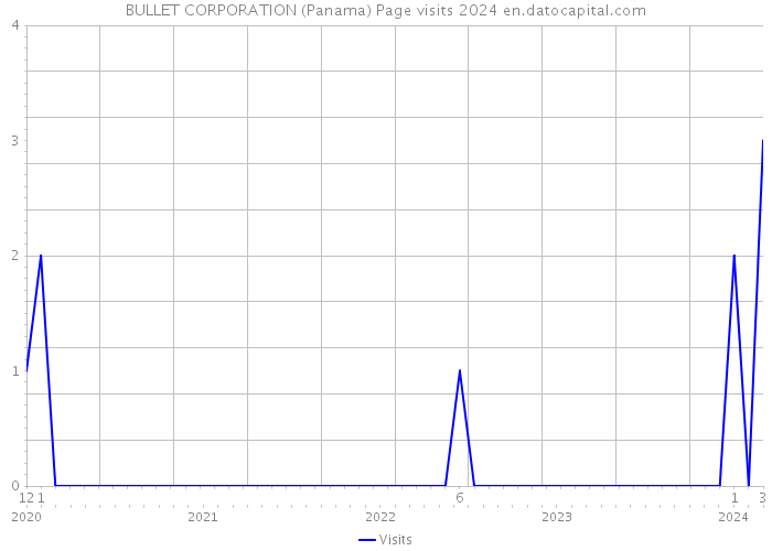 BULLET CORPORATION (Panama) Page visits 2024 