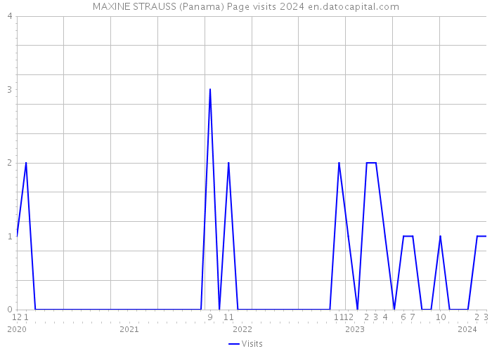 MAXINE STRAUSS (Panama) Page visits 2024 