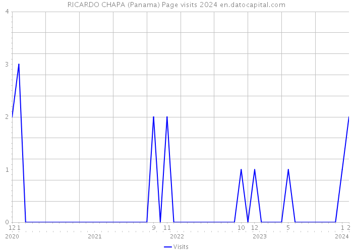 RICARDO CHAPA (Panama) Page visits 2024 