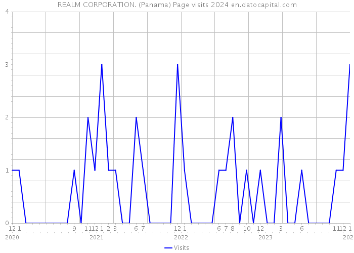 REALM CORPORATION. (Panama) Page visits 2024 