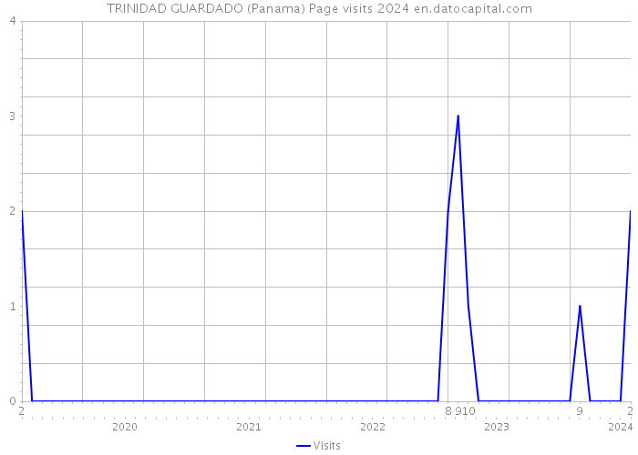 TRINIDAD GUARDADO (Panama) Page visits 2024 
