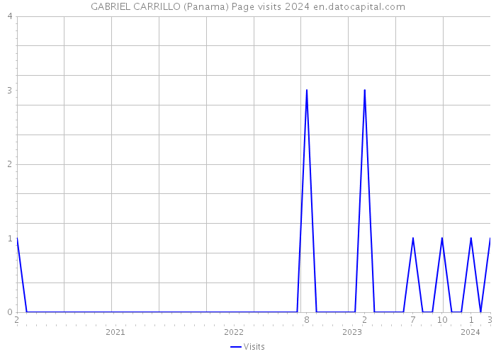 GABRIEL CARRILLO (Panama) Page visits 2024 
