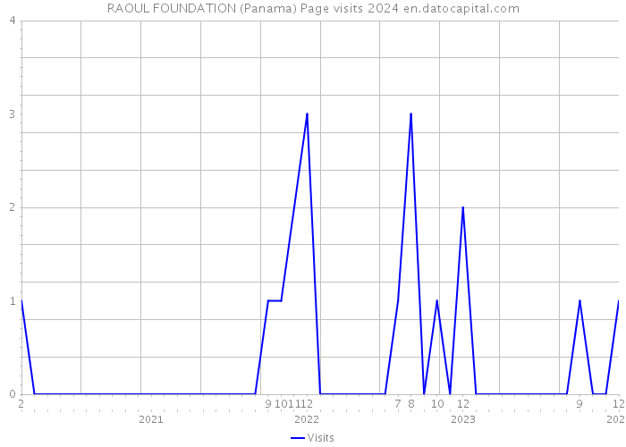 RAOUL FOUNDATION (Panama) Page visits 2024 