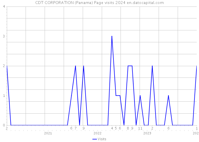 CDT CORPORATION (Panama) Page visits 2024 