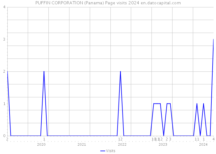 PUFFIN CORPORATION (Panama) Page visits 2024 
