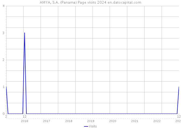 AMYA, S.A. (Panama) Page visits 2024 