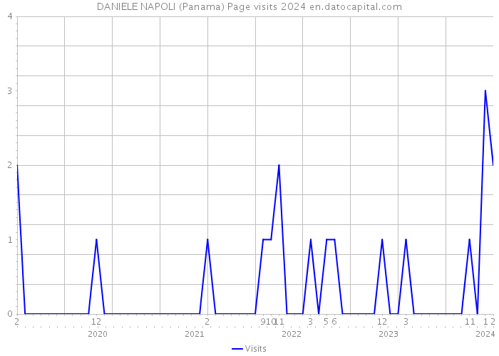 DANIELE NAPOLI (Panama) Page visits 2024 