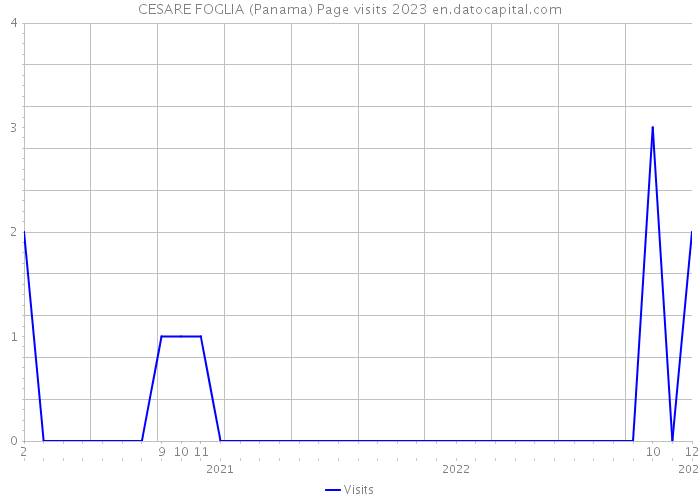 CESARE FOGLIA (Panama) Page visits 2023 