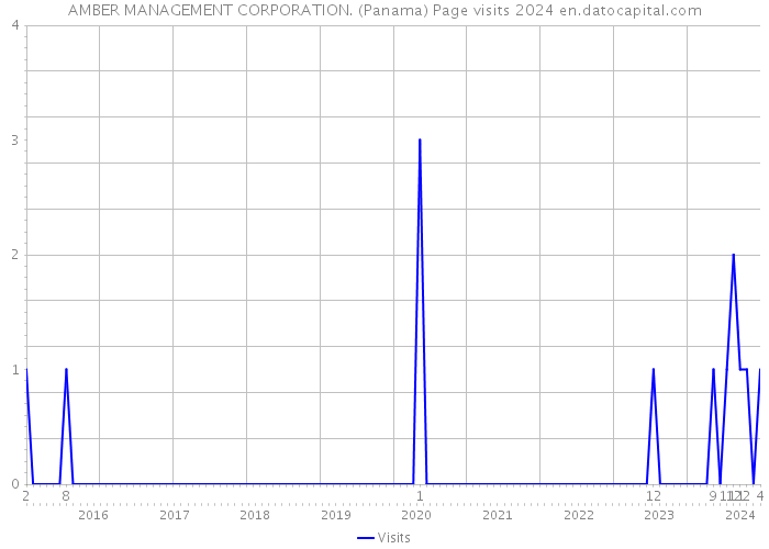 AMBER MANAGEMENT CORPORATION. (Panama) Page visits 2024 