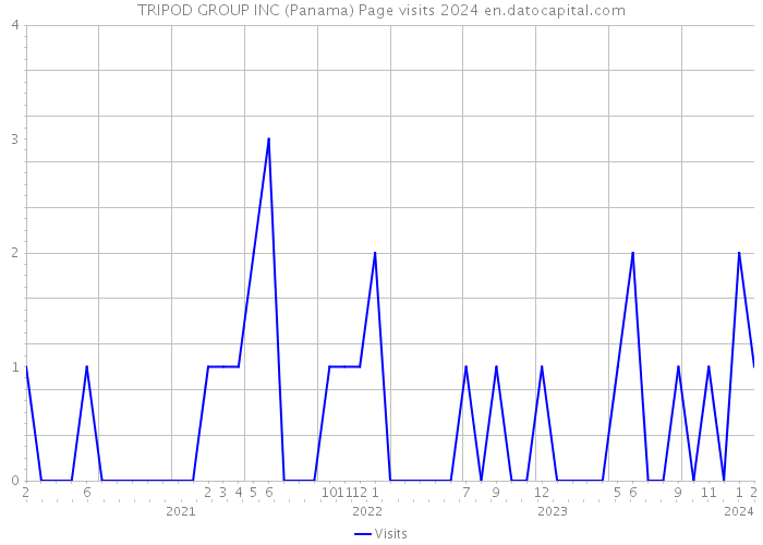 TRIPOD GROUP INC (Panama) Page visits 2024 