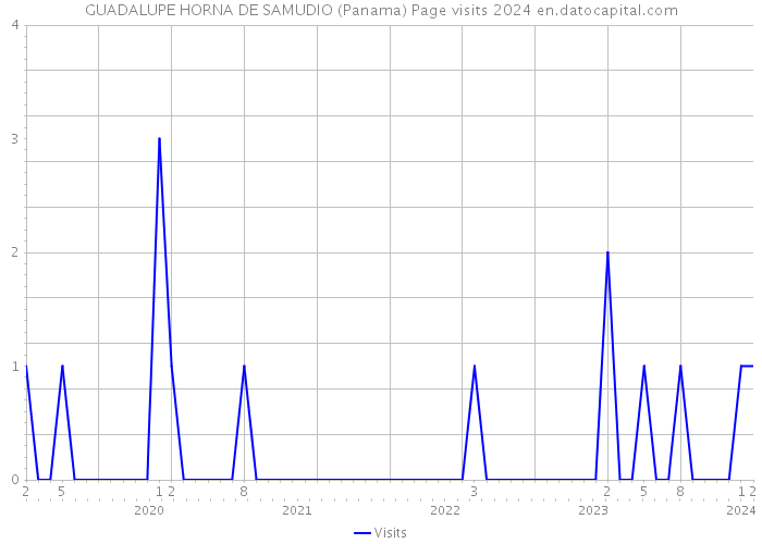 GUADALUPE HORNA DE SAMUDIO (Panama) Page visits 2024 