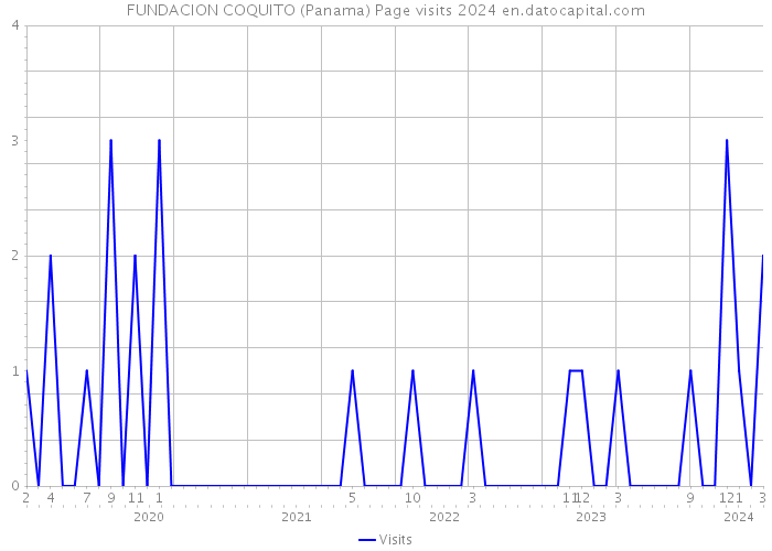 FUNDACION COQUITO (Panama) Page visits 2024 