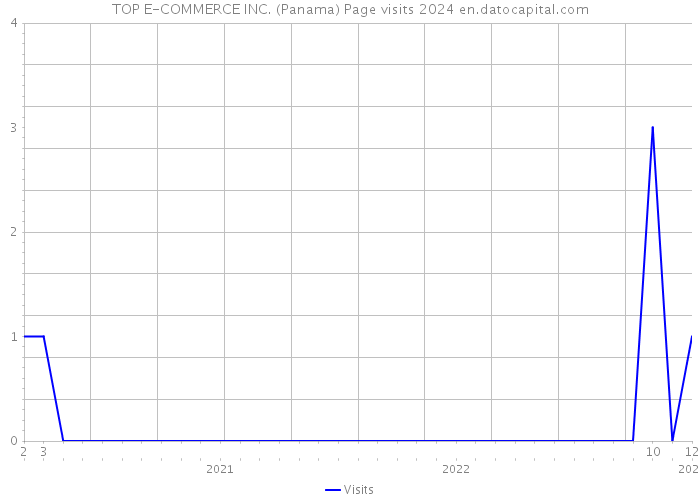 TOP E-COMMERCE INC. (Panama) Page visits 2024 