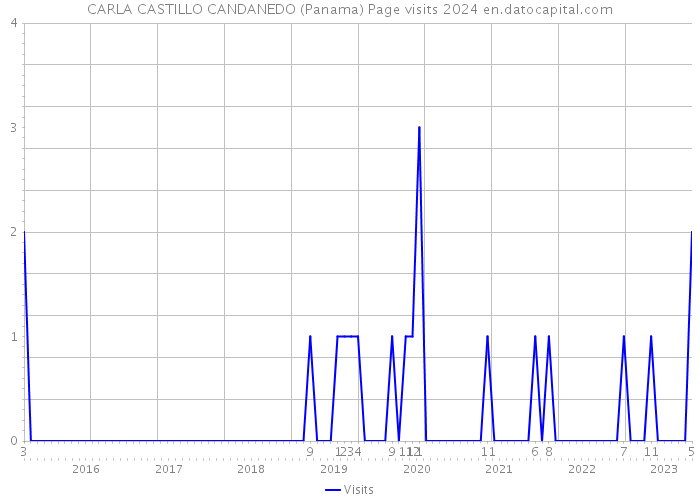 CARLA CASTILLO CANDANEDO (Panama) Page visits 2024 