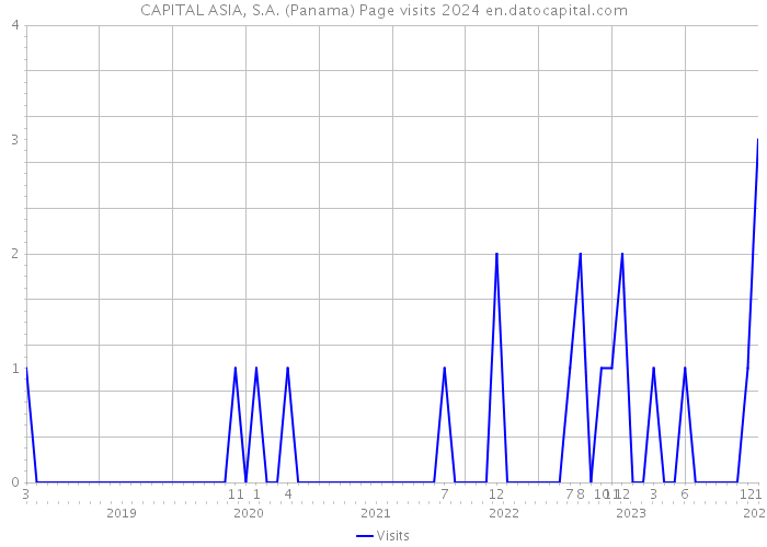 CAPITAL ASIA, S.A. (Panama) Page visits 2024 