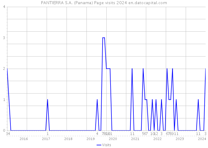 PANTIERRA S.A. (Panama) Page visits 2024 