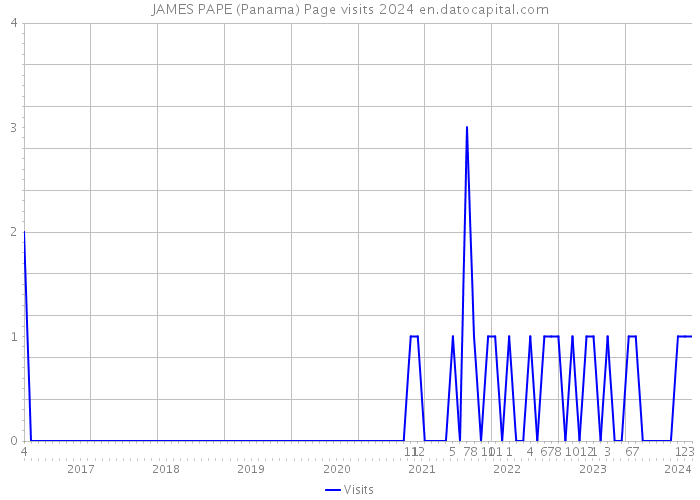 JAMES PAPE (Panama) Page visits 2024 