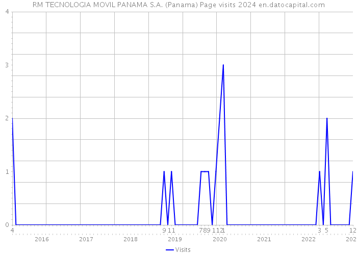 RM TECNOLOGIA MOVIL PANAMA S.A. (Panama) Page visits 2024 