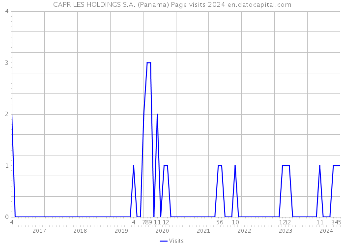 CAPRILES HOLDINGS S.A. (Panama) Page visits 2024 