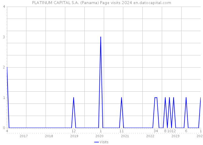 PLATINUM CAPITAL S.A. (Panama) Page visits 2024 
