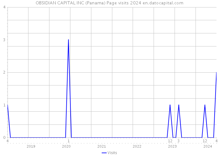 OBSIDIAN CAPITAL INC (Panama) Page visits 2024 