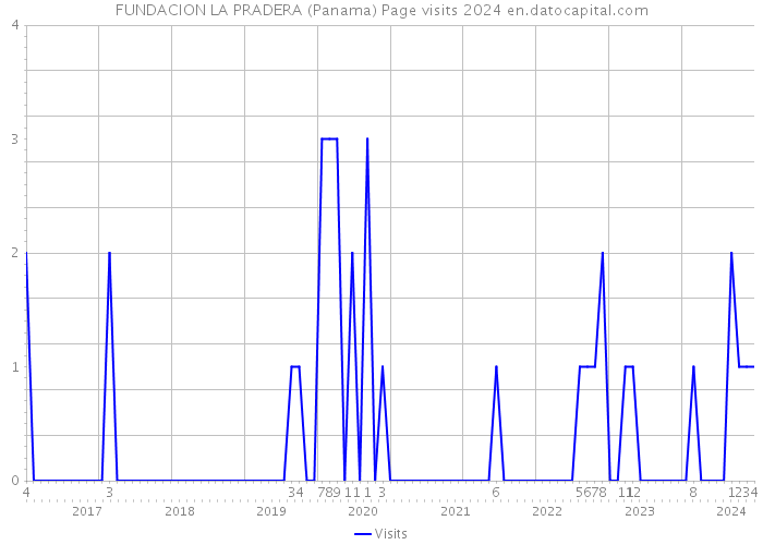 FUNDACION LA PRADERA (Panama) Page visits 2024 