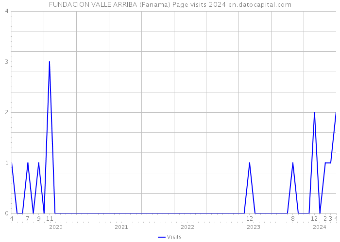 FUNDACION VALLE ARRIBA (Panama) Page visits 2024 