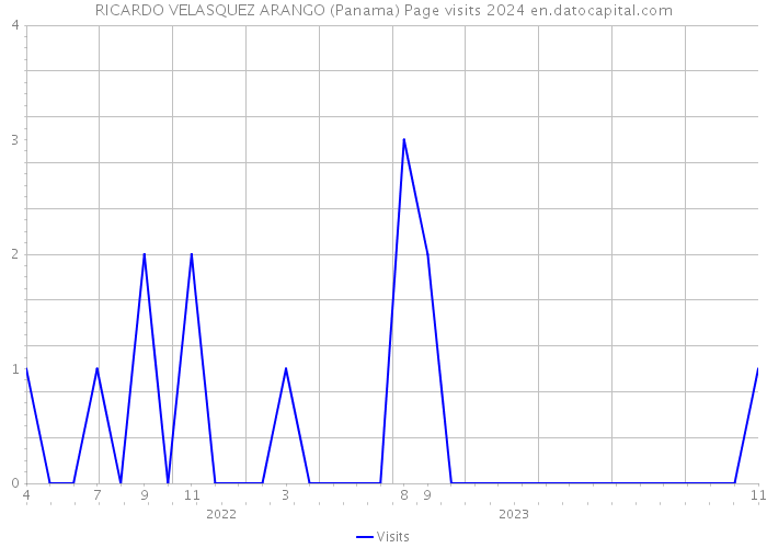 RICARDO VELASQUEZ ARANGO (Panama) Page visits 2024 