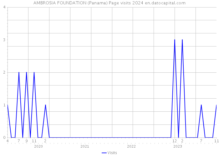 AMBROSIA FOUNDATION (Panama) Page visits 2024 