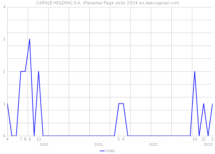 CAPALE HOLDING S.A. (Panama) Page visits 2024 