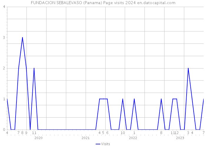 FUNDACION SEBALEVASO (Panama) Page visits 2024 
